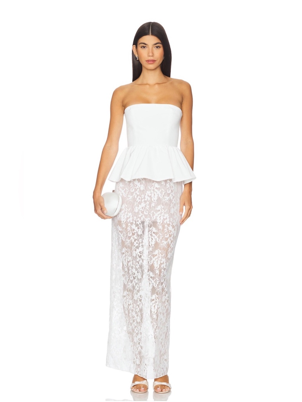 Amanda Uprichard x REVOLVE Cherise dress ivory